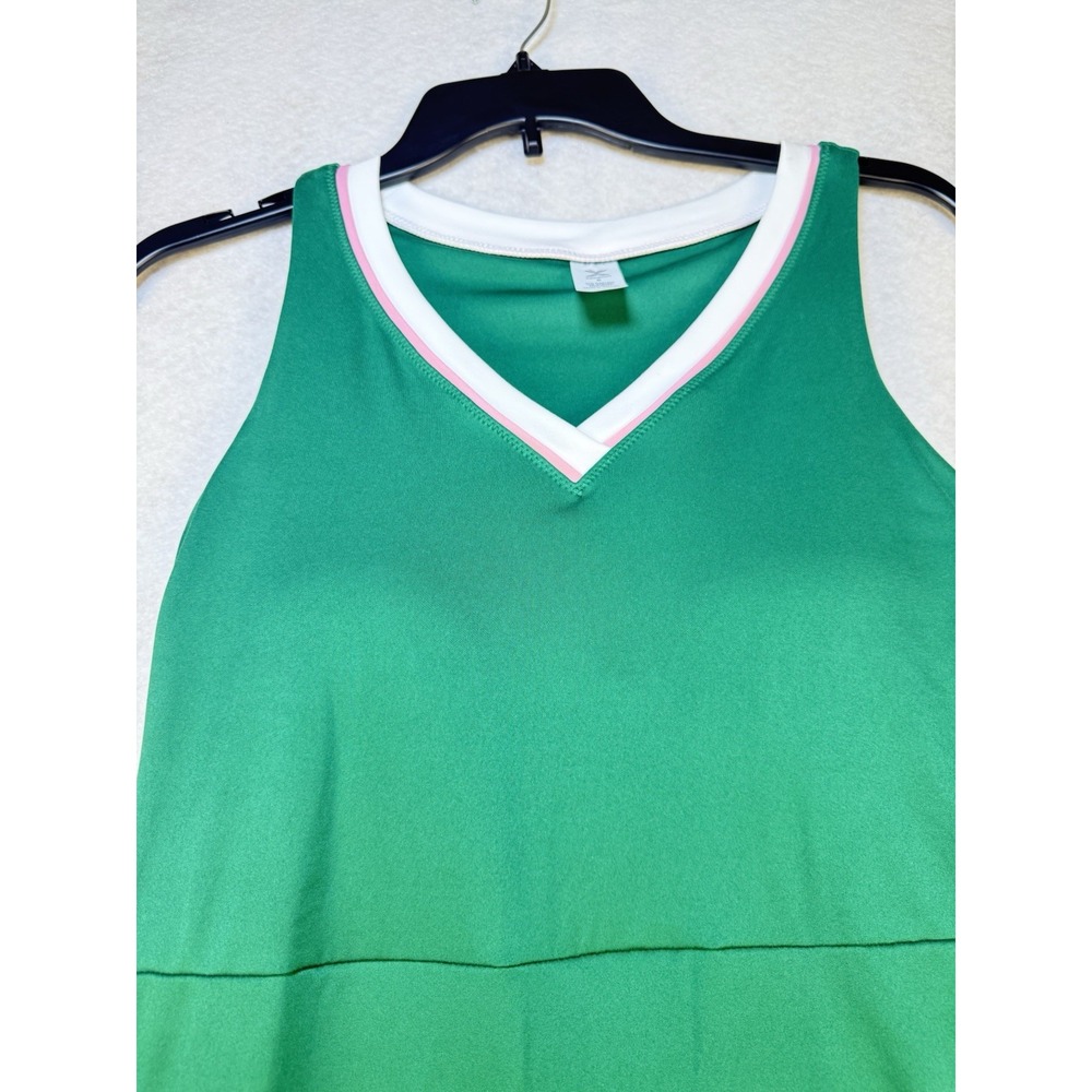 Xersion Women's Athletic Dress Small Green Built-In Bra Quick-Dri‎ NWT